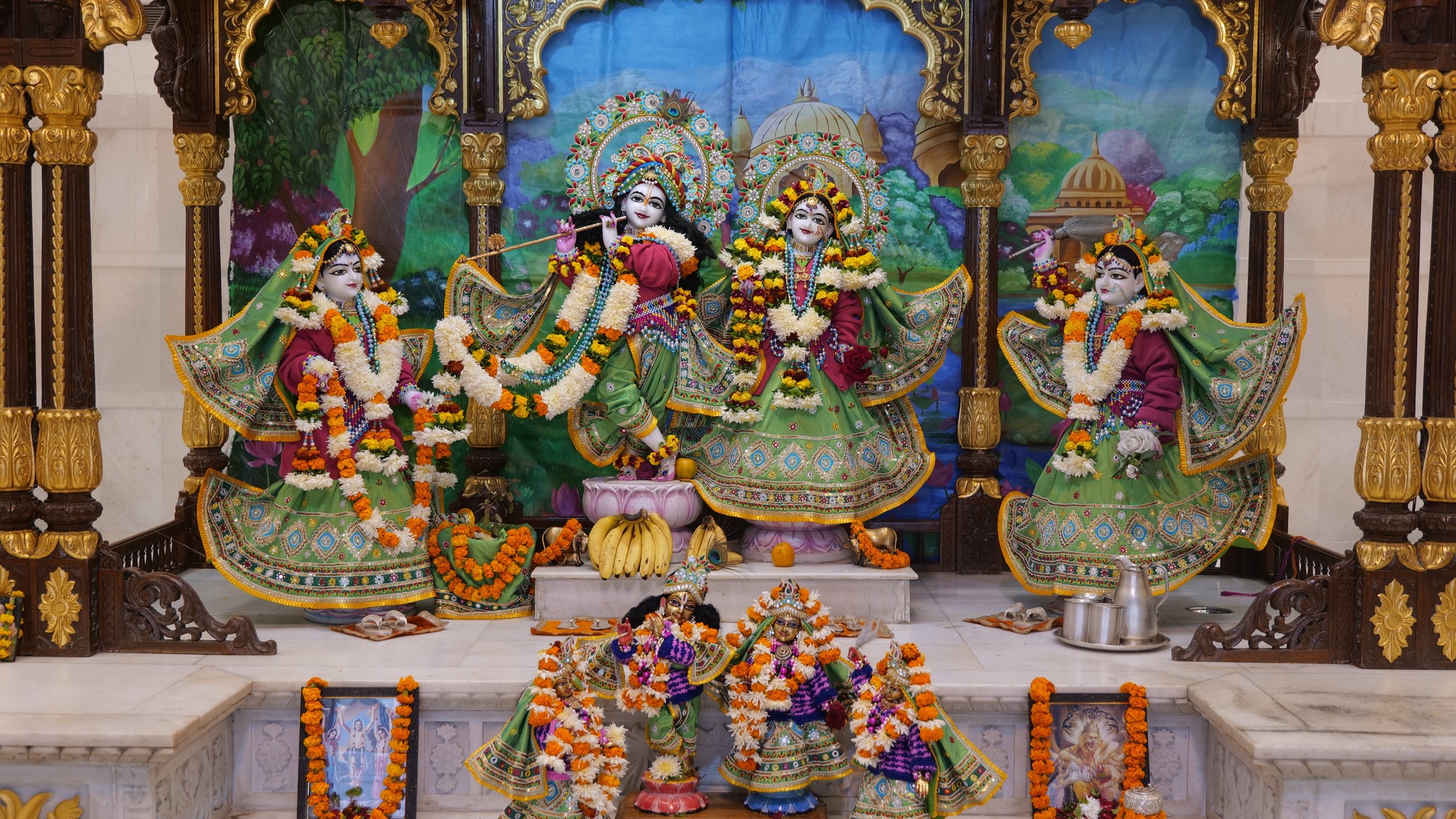 Deities of Sri Sri Radha Madhava at ISKCON Kanpur